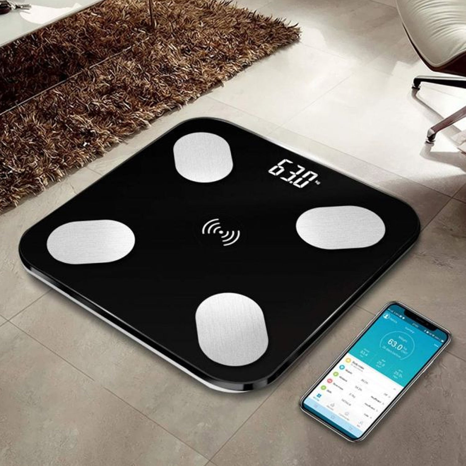 6327 Bluetooth Body Fat Scale Digital Smart Body Weight Scale iOS and Android App to Manage Body Weight, Body Fat, Water, Muscle Mass, BMI, BMR, Bone Mass and Visceral Fat with BMI Scale DeoDap 6327 Bluetooth Body Fat Scale Digital Smart Body Weight Scale iOS and Android App to Manage Body Weight, Body Fat, Water, Muscle Mass, BMI, BMR, Bone Mass and Visceral Fat with BMI Scale DeoDap